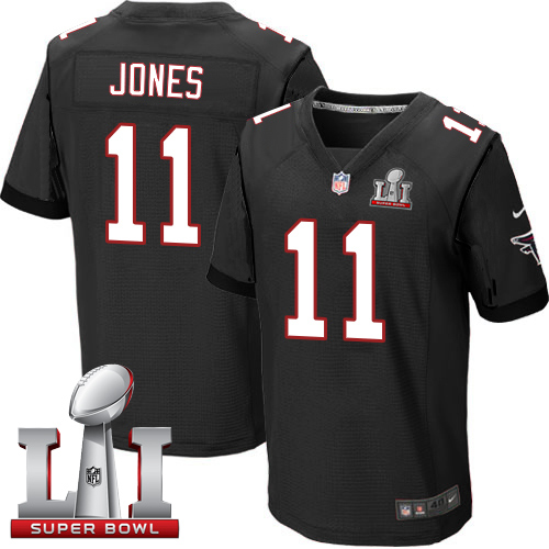 Men's Nike Atlanta Falcons #11 Julio Jones Elite Black Alternate Super ...